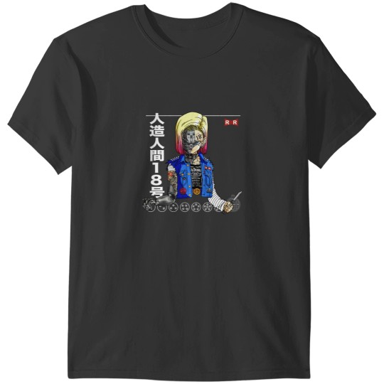 Discover Punks ANDROID 18 RED RIBBON DBZ C18 A18 T-Shirts