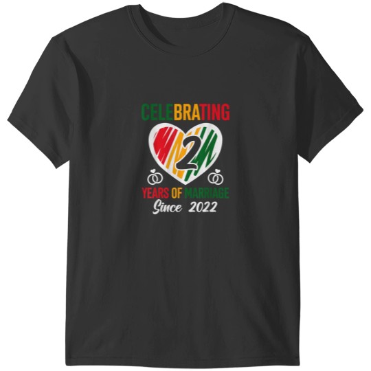 Discover 2 Years of Marriage Married Couple 2nd Wedding A T-Shirts