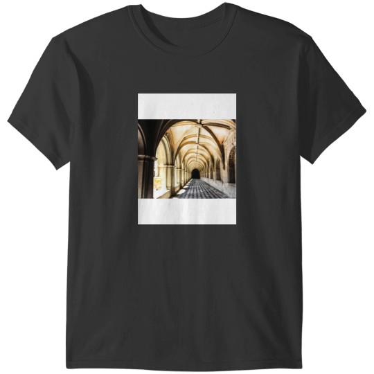 Discover White Marble Hallway European Arches &amp_ Architecture Active T-Shirts