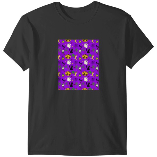 Discover Spooky Cute Halloween Pattern T-Shirts