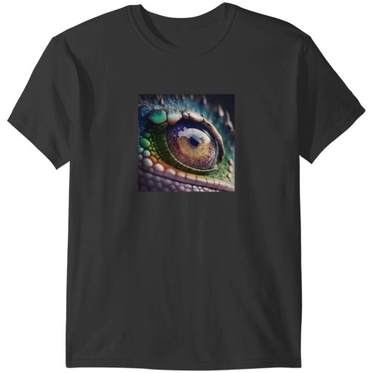 Discover Closeup Of Chameleon Eye - Macro Lens - Procreate 6042 T-Shirts