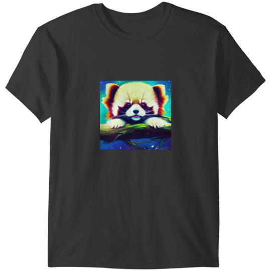 Discover Adorable cutie Kawaii Red Panda Wishing you good night Active T-Shirts