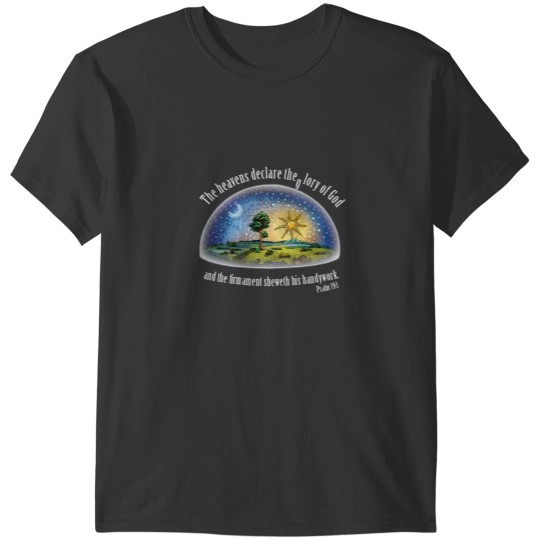 Discover Flat Earth Psalm 191 The Firmament Black Essential T-Shirts