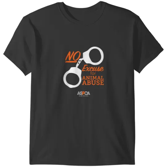 Discover ASPCA No Excuse for Animal Abuse Dark T-Shirts