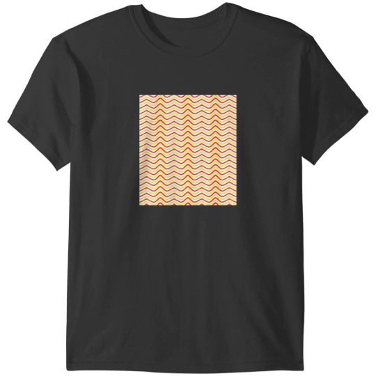 Discover Colorful Line Pattern. Line Background. Seamless Wavy Lines. Abstract Lines. 732 T-Shirts