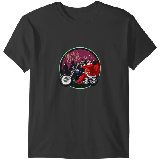 Discover Merry Christmas Santa Claus Racing Christmas Tree T-Shirts