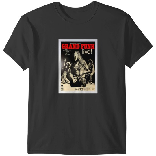 Discover Grand Funk - Concert Poster. T-Shirts