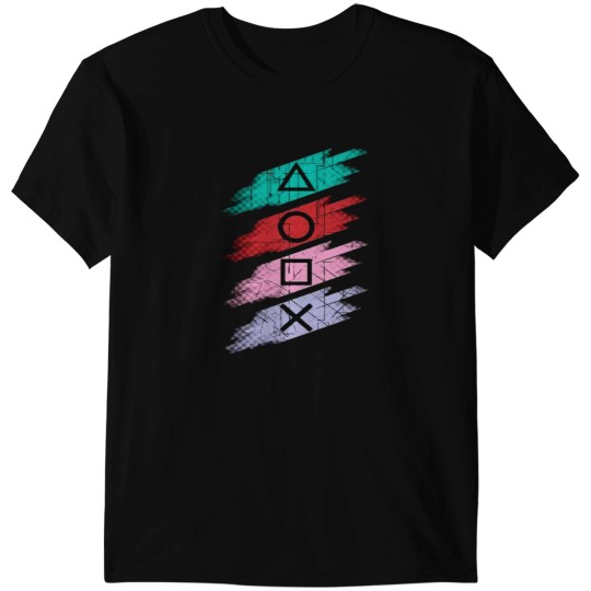 Discover Playstation buttons T-Shirts