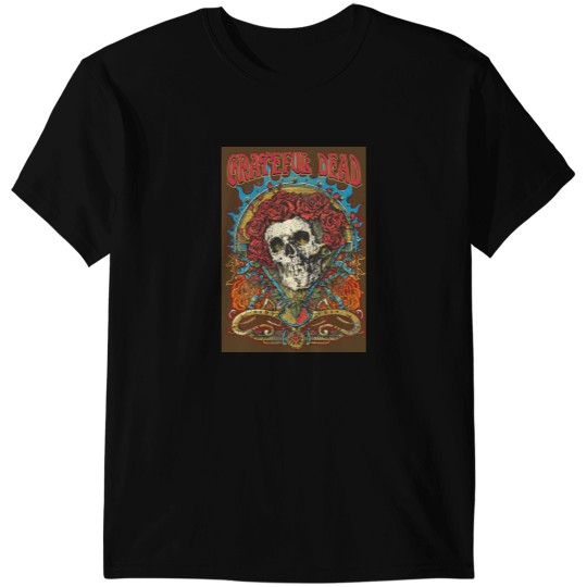 Discover Grateful Dead Rose Flowers Skulls T-Shirt