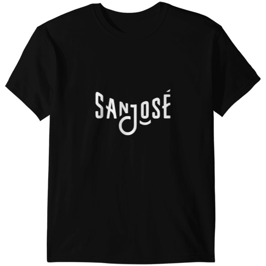 Discover San Jose Logo White San Jose Californiass T-Shirts