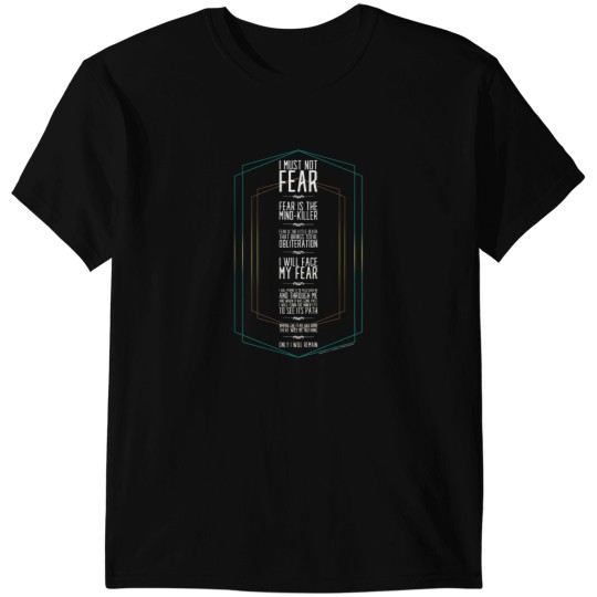 Discover DUNEs MOVIE-Litany againsts Fear-House Atreides T-Shirts
