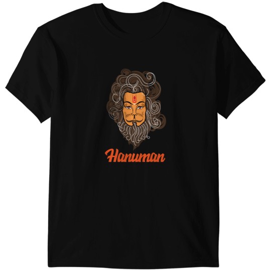Discover Lord Hanuman Head T-Shirt T-Shirts