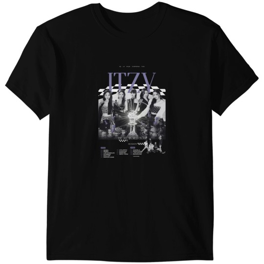 Discover ITZY World Tour T-Shirts