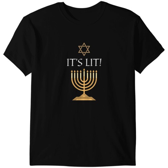 Discover It'S Lit Menorah And Star Of David T-Shirts