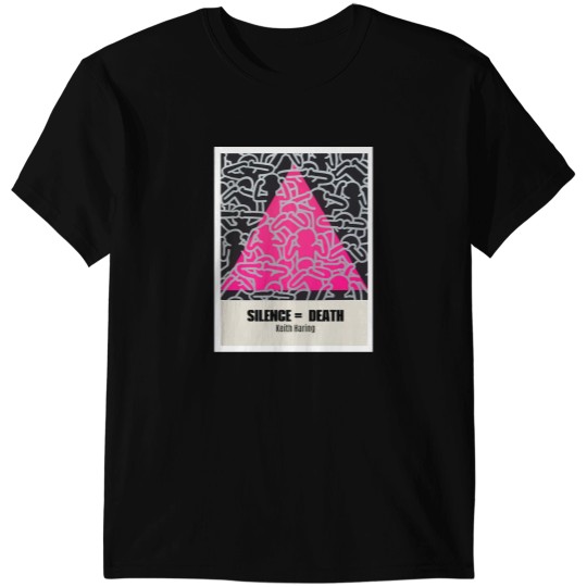 Discover Silence = Death Harings Poster T-Shirts