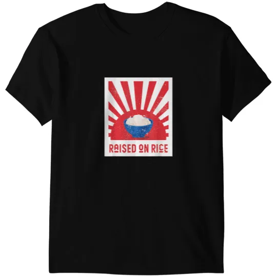 Discover Raised On Rice Asian Culture Foodie Love T-Shirts