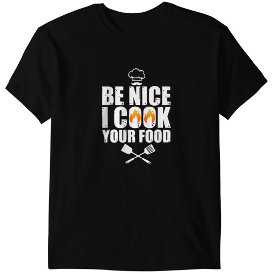 Discover Funny Chef Art For Men Women Restaurant Cooking Food Lover T-Shirts