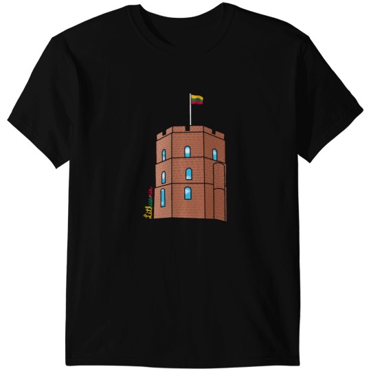 Discover Vilnius Lithuania Castle Tower T-Shirts
