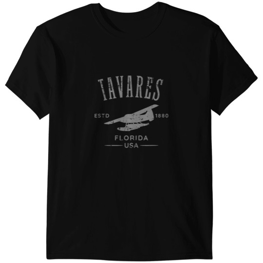 Discover tavares usa distressed style seaplane design T-Shirts