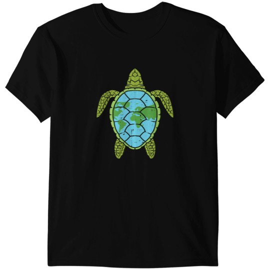Discover Sea Turtle Planet World Earth Day Save Ocean Cli T-Shirts