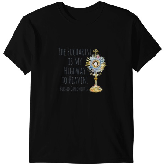 Discover Blessed Carlo Acutis Eucharistic Miracles highway to heaven T-Shirts