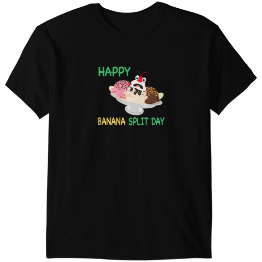 Discover Happy Banana Split Day T-Shirts