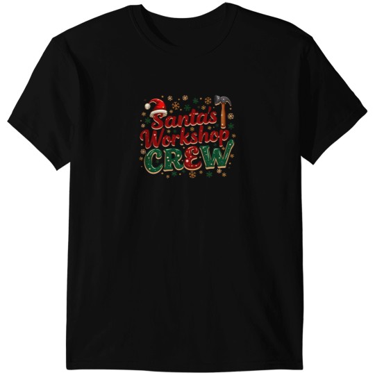 Discover Santas Workshop Crew - Fun Teamwork Holiday Design T-Shirts