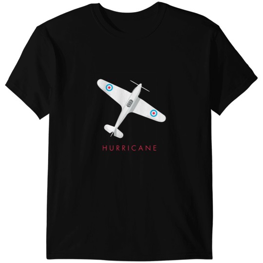 Discover Hurricane WWII Fighter Aircraft - Crimson.png T-Shirts