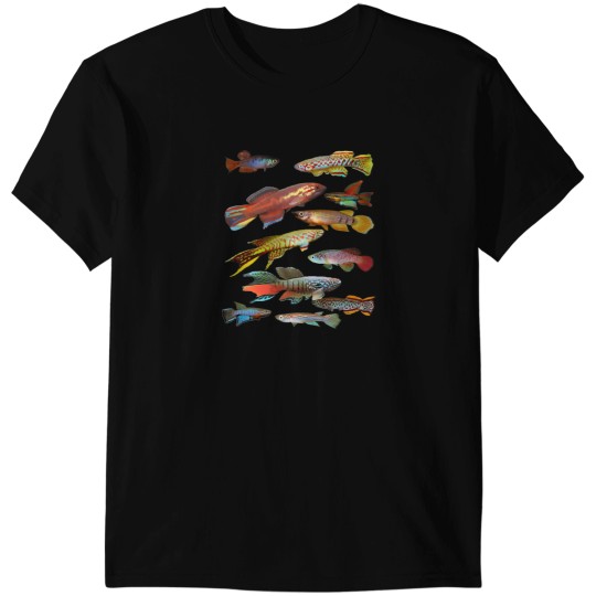 Discover African Killifish Multi-Fish Pattern 2207 T-Shirts