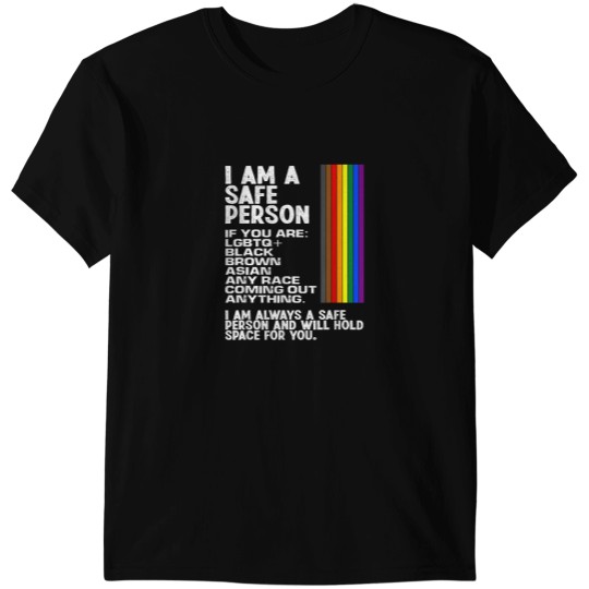 Discover I Am A Safe Person LGBTQ Pride Month Support Rai T-Shirts