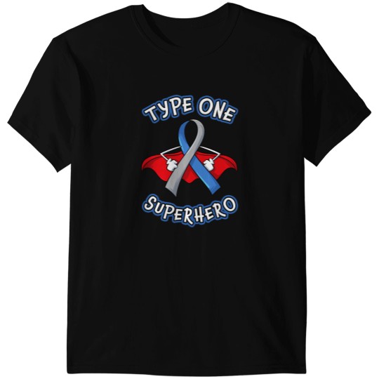 Discover Type 1 diabetess Superhero Awareness Diabetic Boys Girls T-Shirts