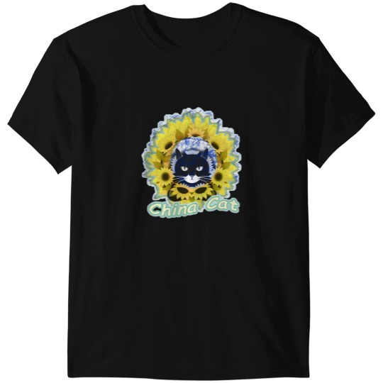 Discover China Cat Sunflower Batik T-Shirts