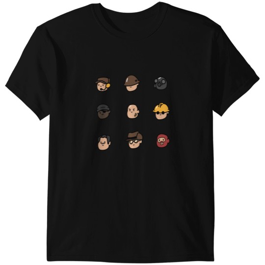 Discover Team Fortress 2 Merc Heads RED T-Shirts