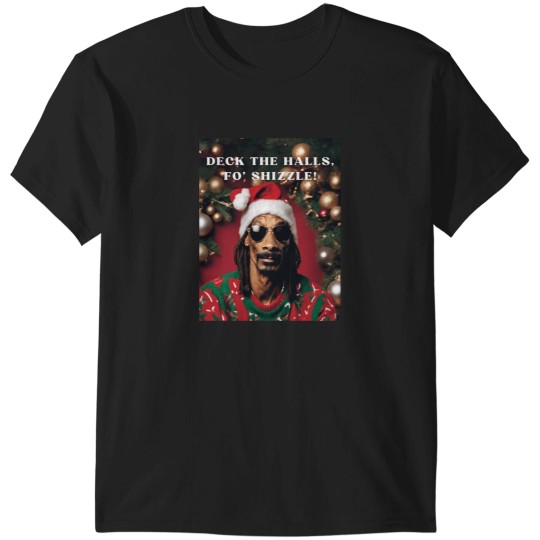 Discover Snoop Dogg'S Christmas Groove Festive Edition Print T-Shirts