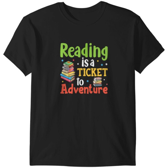 Discover Reading Adventure Library Student Teacher Book School T-Shirts