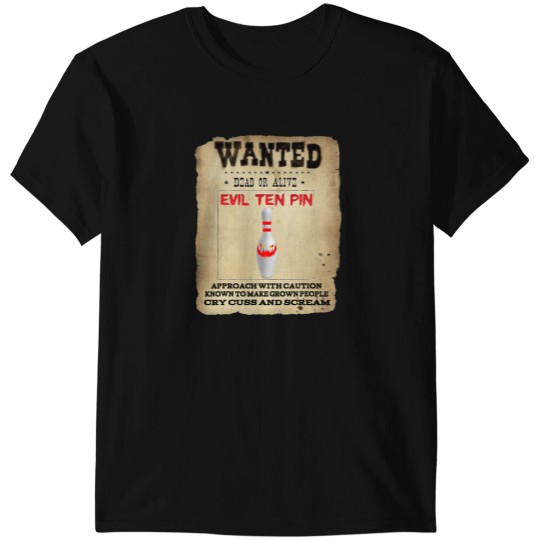 Discover Evil Ten Pin 10 Funny Bowling Short Sleeve T Shirt T-Shirts