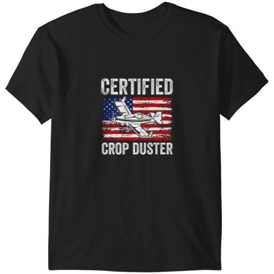 Discover Certified Crop Dust Funny Fart Farting Crop Duster Plane T-Shirts