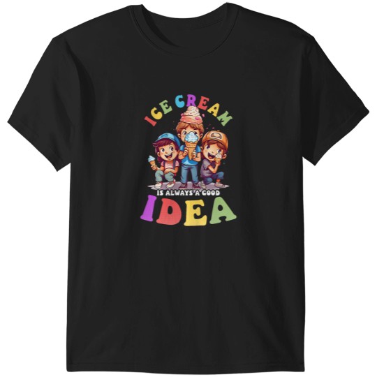Discover Ice Cream Good Idea Design Ice Cream Vendor T-Shirts