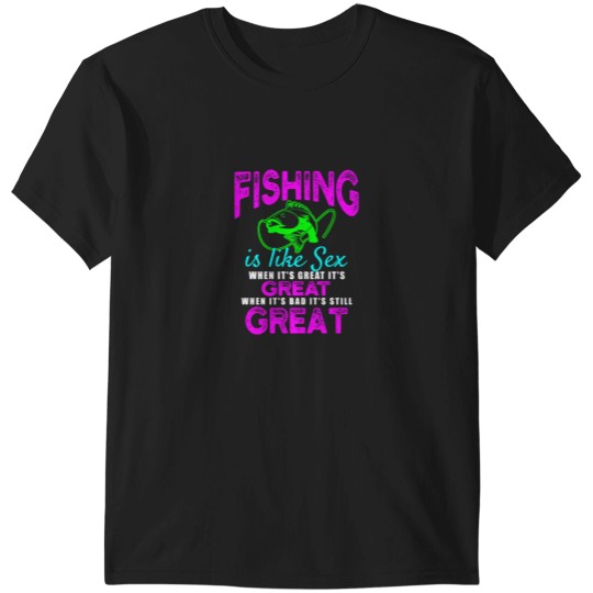 Discover adult angler saying fishing fish T-Shirts