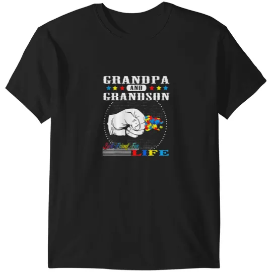 Discover Autism Awareness Grandpa Grandson Best Friend fo T-Shirts