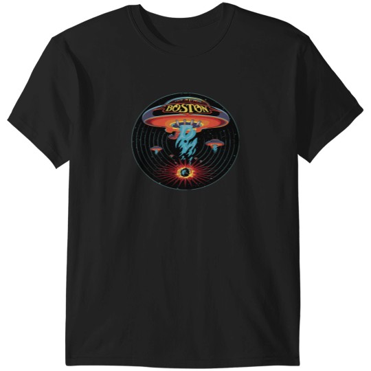 Discover Boston band vinyl record T-Shirt T-Shirts