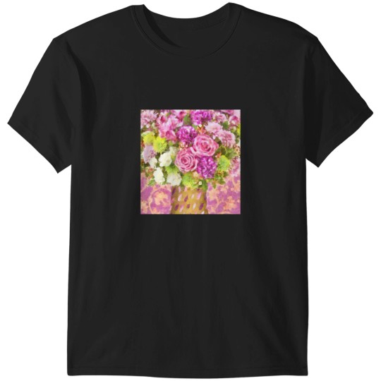 Discover Watercolor Floral Art Bouquet April Showers T-Shirts