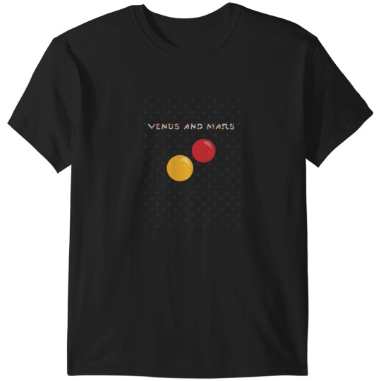 Discover Venus And Mars Minimalist Album Cover T-Shirts