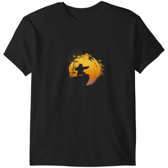 Discover Kung Fu Panda Po Tai Chi Sunset Silhouette T-Shirts