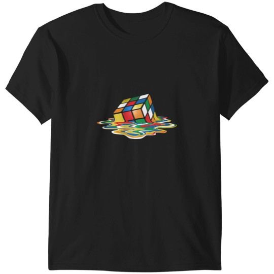 Discover Rubiks Cube T-ShirtSheldon Cooper - Melting Rubik's Cube T-Shirt_by NerdShizzle_ T-Shirts