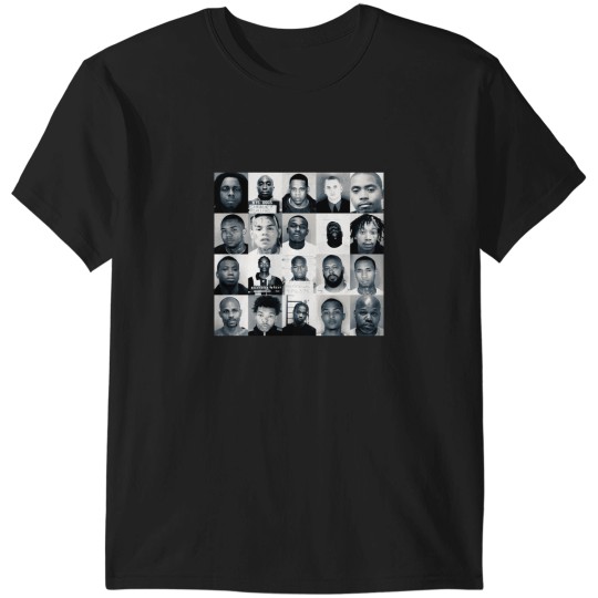 Discover Rappers Mugshots Premium Scoop T-Shirts