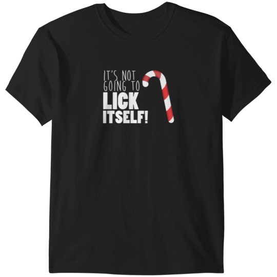 Discover It'S Not Going To Lick Itself Christmas Candy Cane Gifts T-Shirts