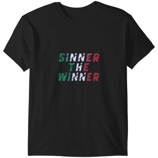 Discover Sinner the winner (Italian flag and azzurro colors) T-Shirts