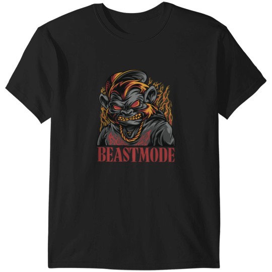 Discover Fitness Motiviation T-ShirtBEAST MODE T-Shirt_by Lucid Frog_ T-Shirts