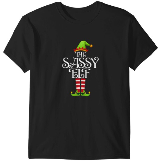 Discover I'M The Sassy Elf Family Matching Christmas Tee Sassy Pajama T-Shirts
